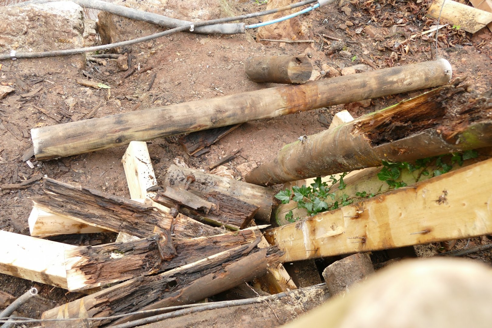 Boardwalk demolition, February 2022
