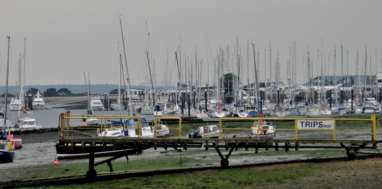 Boats at Hamble.  UK.