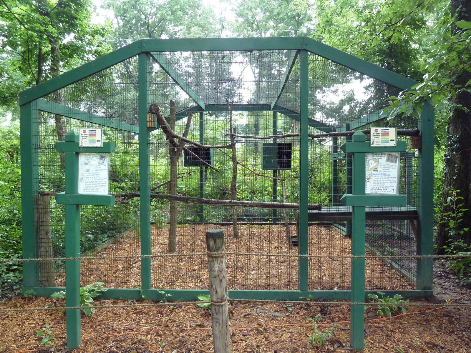 Bolivian Grey Titi Monkey/Two-Toed Sloth Exhibit