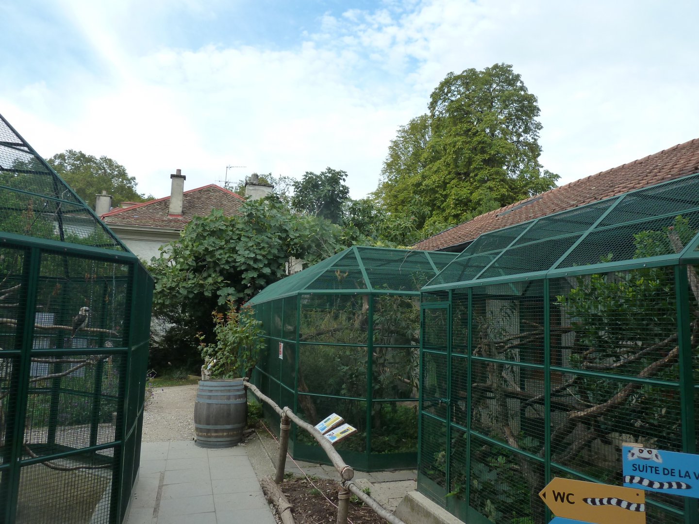 Bolivian squirrel monkey & Cotton-top tamarin enclosures