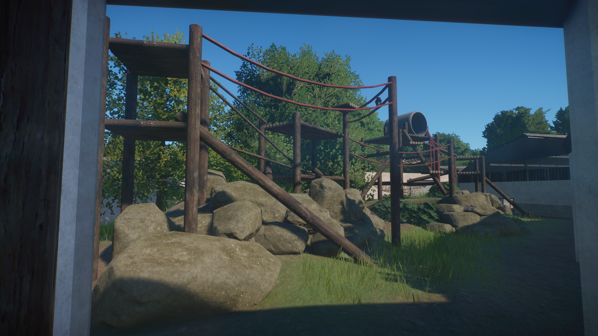 Bonobo Exhibit at Monkey Land (Planet Zoo)