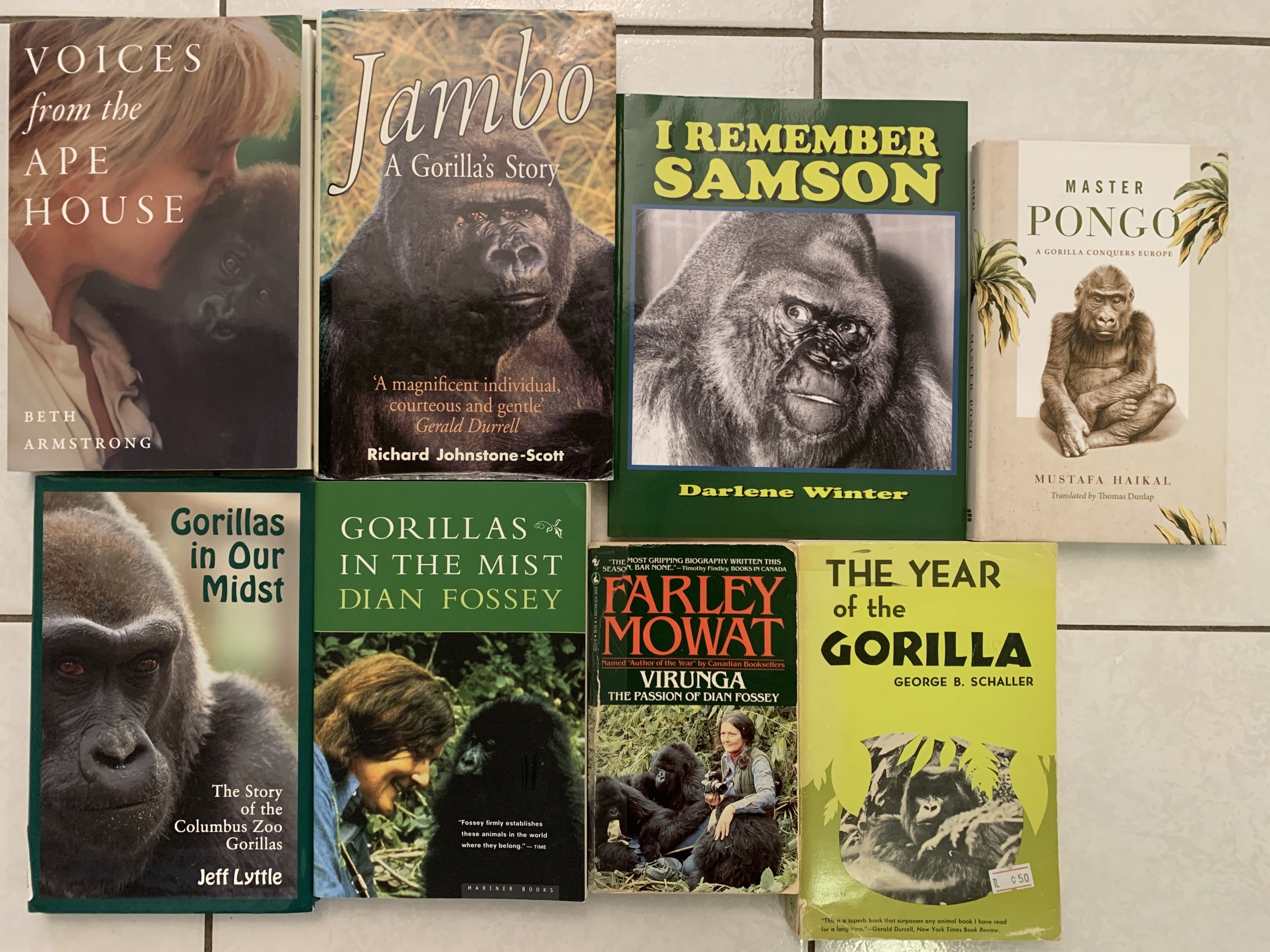 Books with gorilla covers