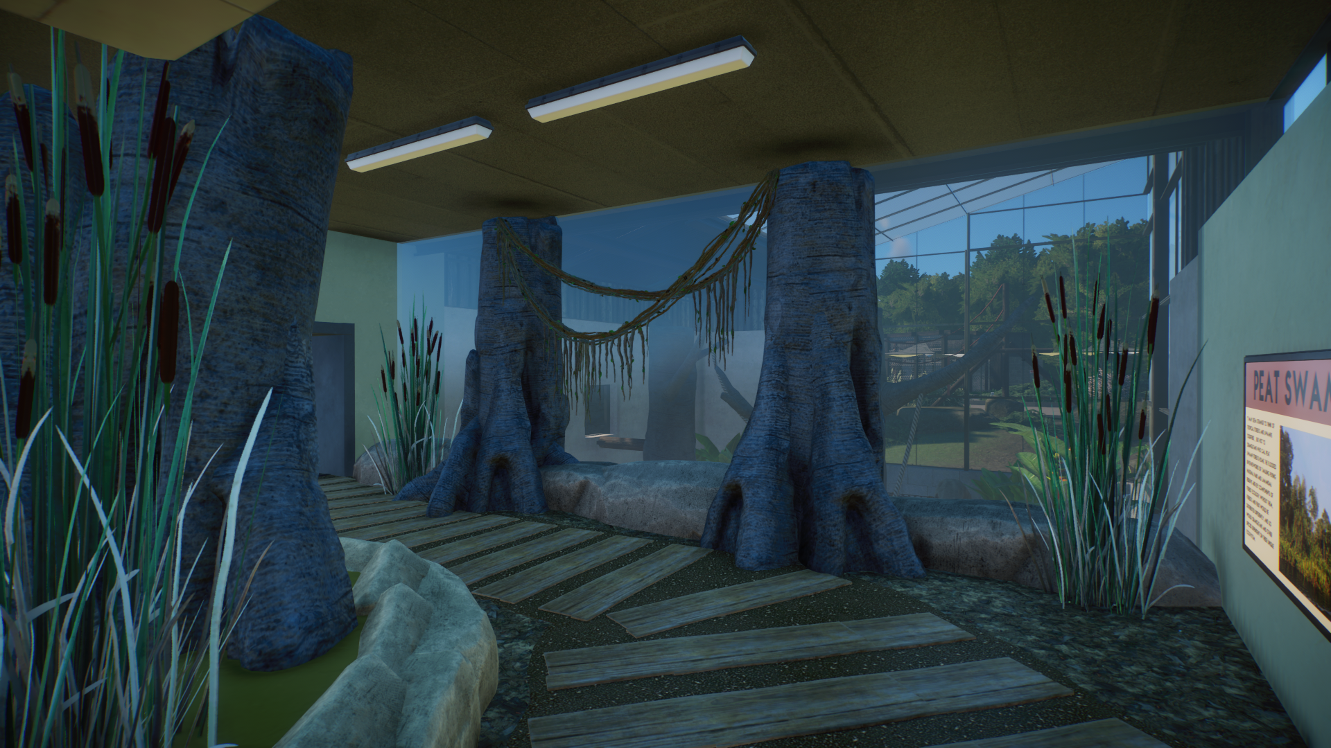 Bornean Orangutan Peat Swamp Viewing Area (Planet Zoo)