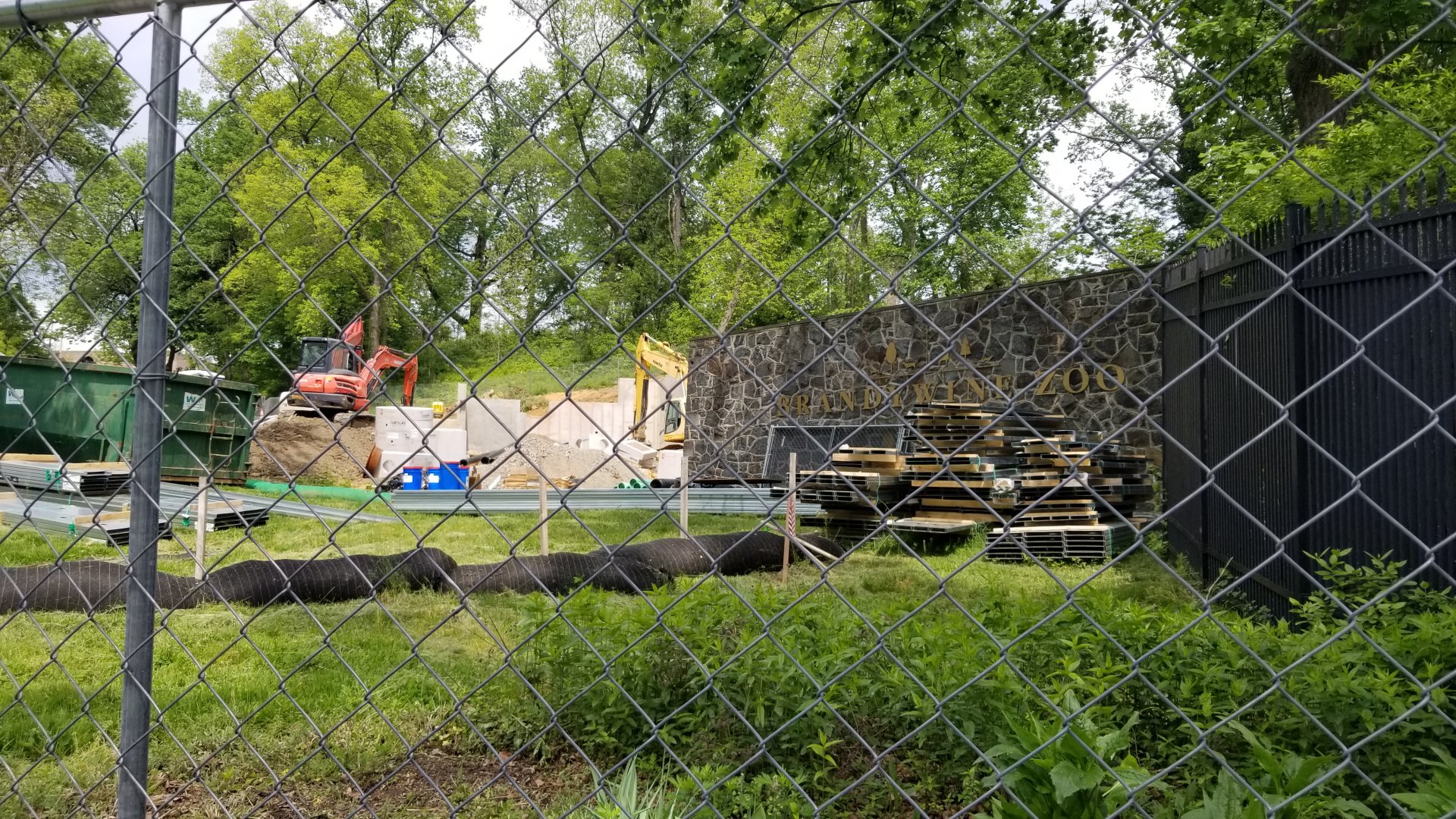 Brandywine Zoo - Construction by entrance