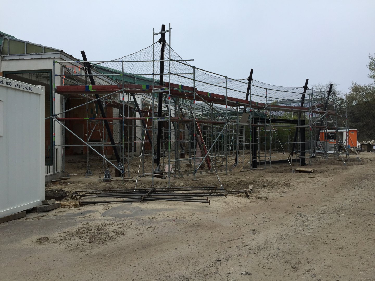 Brehm House, under renovation, Berlin Tierpark, April 2019
