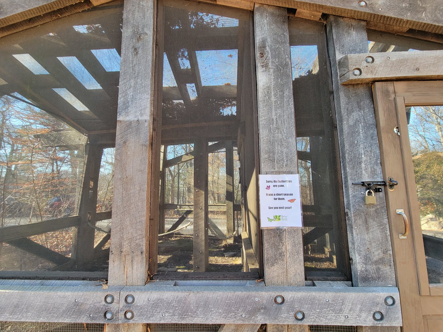 Briar Bush NC - Butterfly building