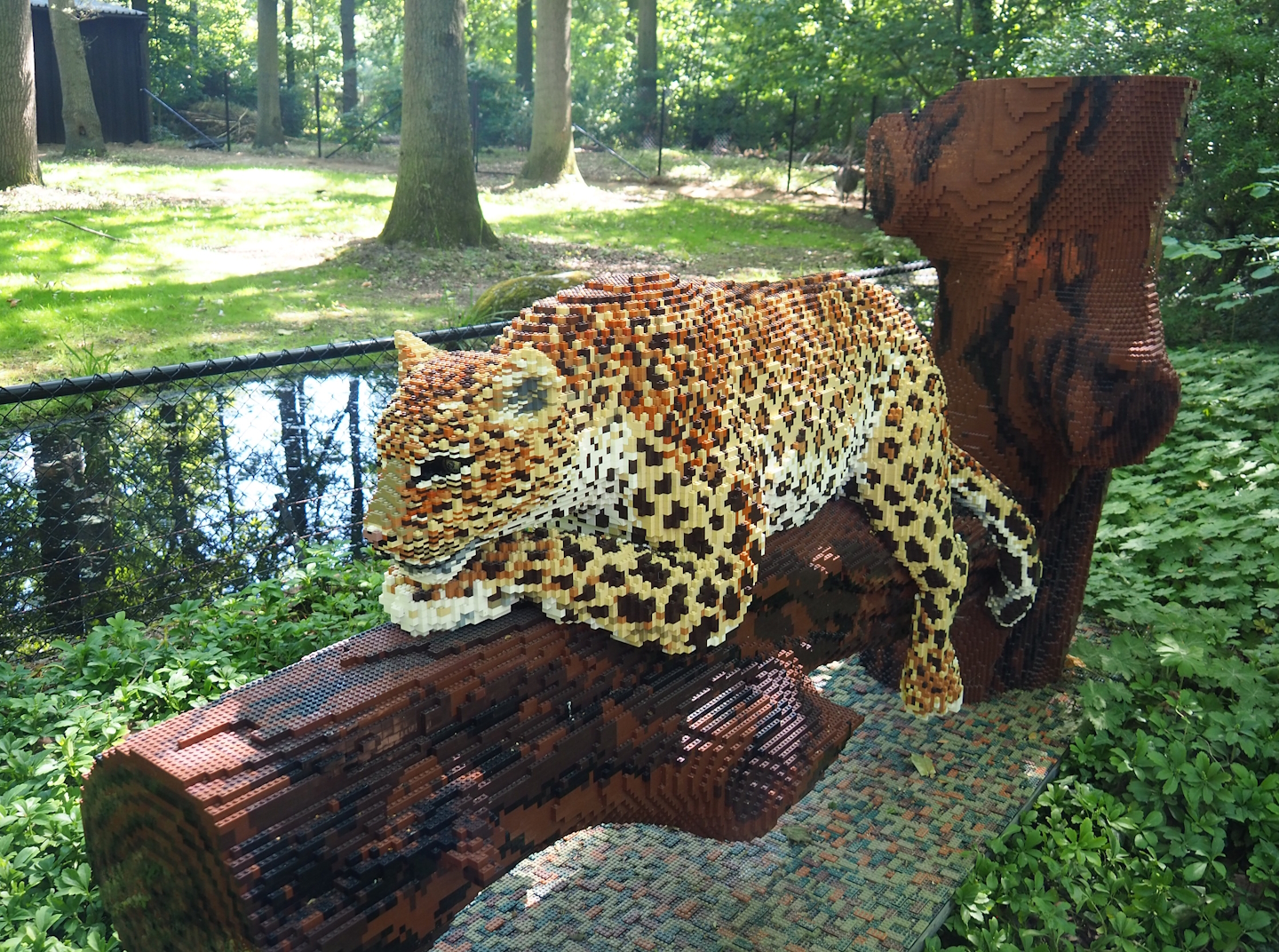 Brick Safari temporary summer event -Lego Jaguar, 2023-07-08