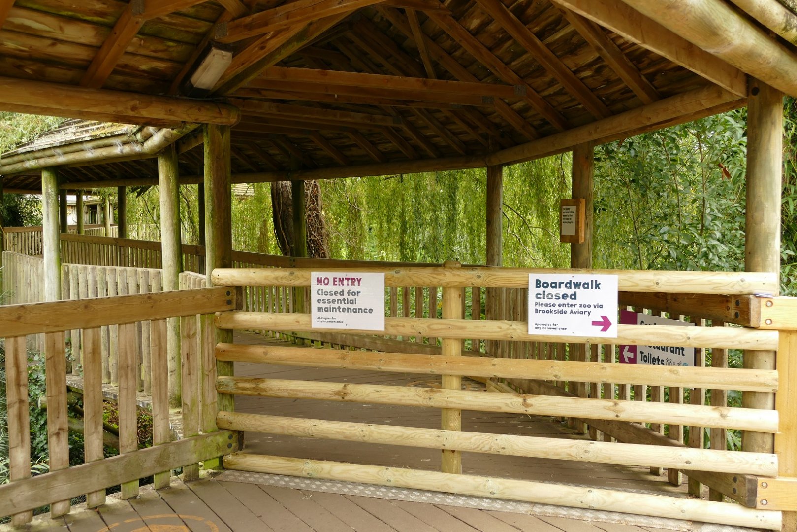 Bridge between Entrance and Tropical House, September 2021