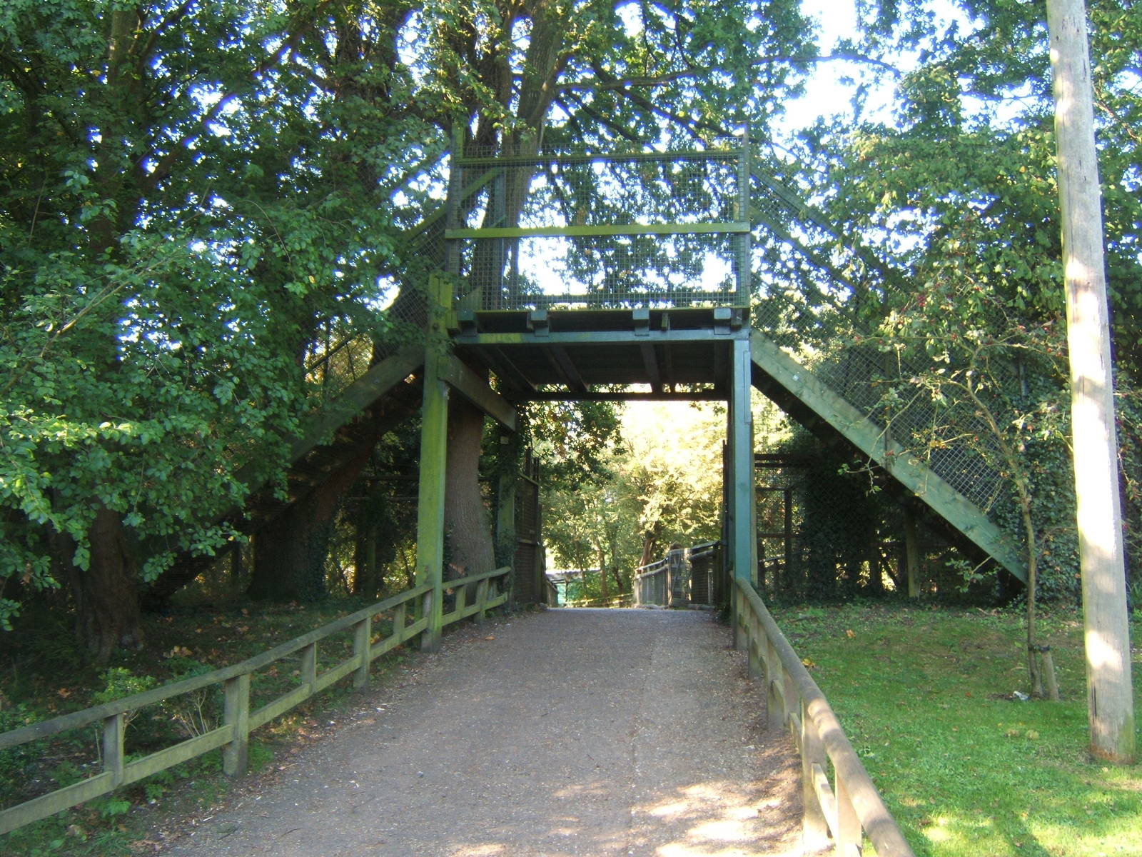 Bridge taking public footpath over the park path