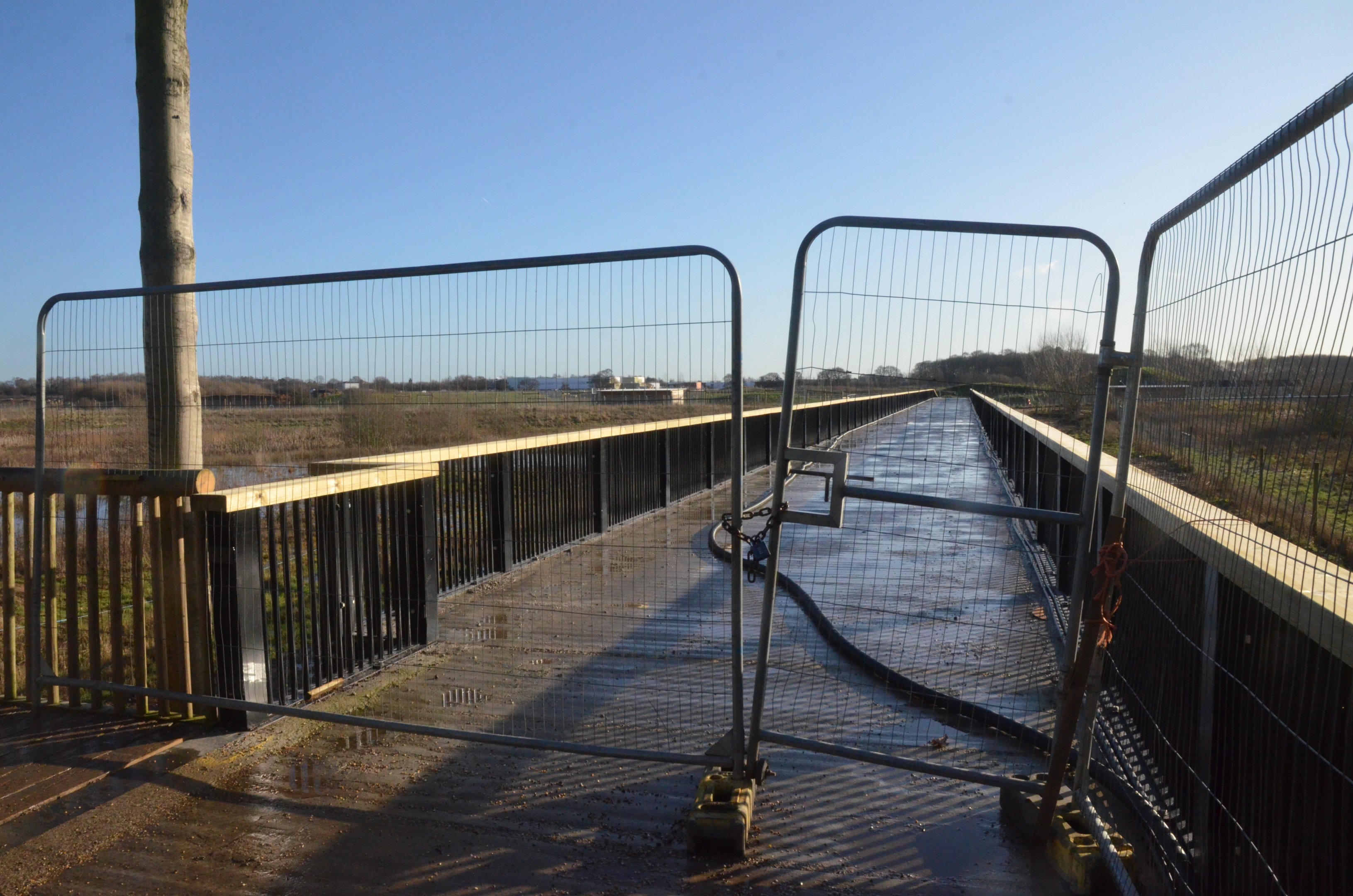 Bridge to Extension Area (not yet accessible) at Yorkshire WP, 18/01/20