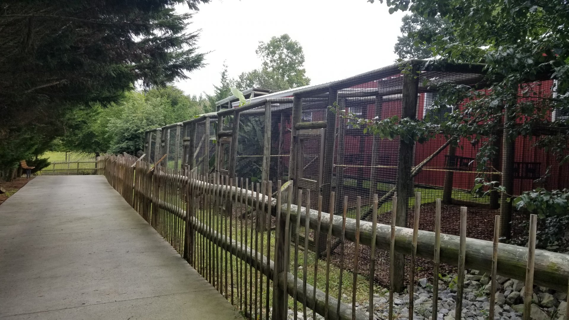 Brights Zoo - Row of empty exhibits