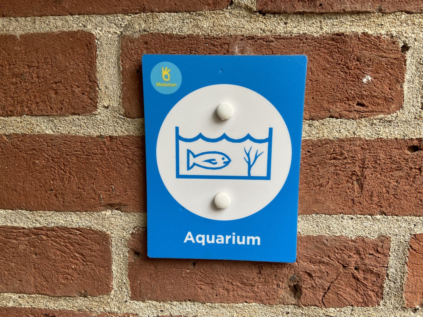 Bristol Zoo aquarium Makaton sign