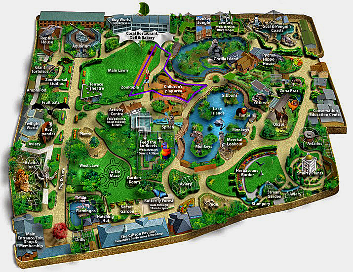 Bristol zoo map (unknown yeR)