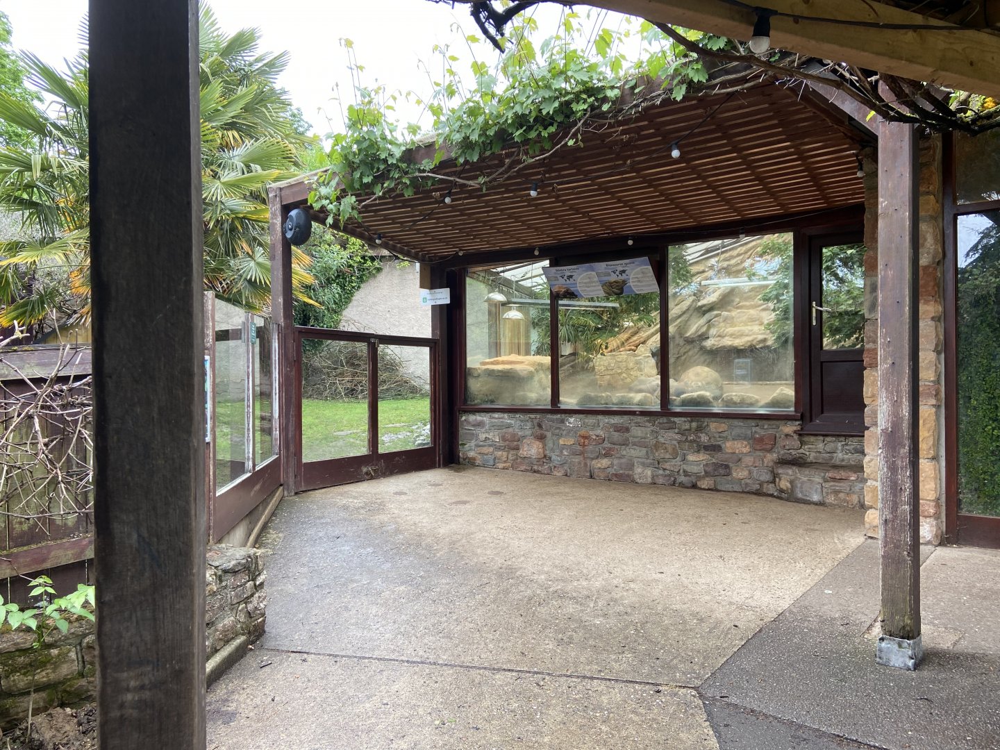 Bristol Zoo tortoise enclosure