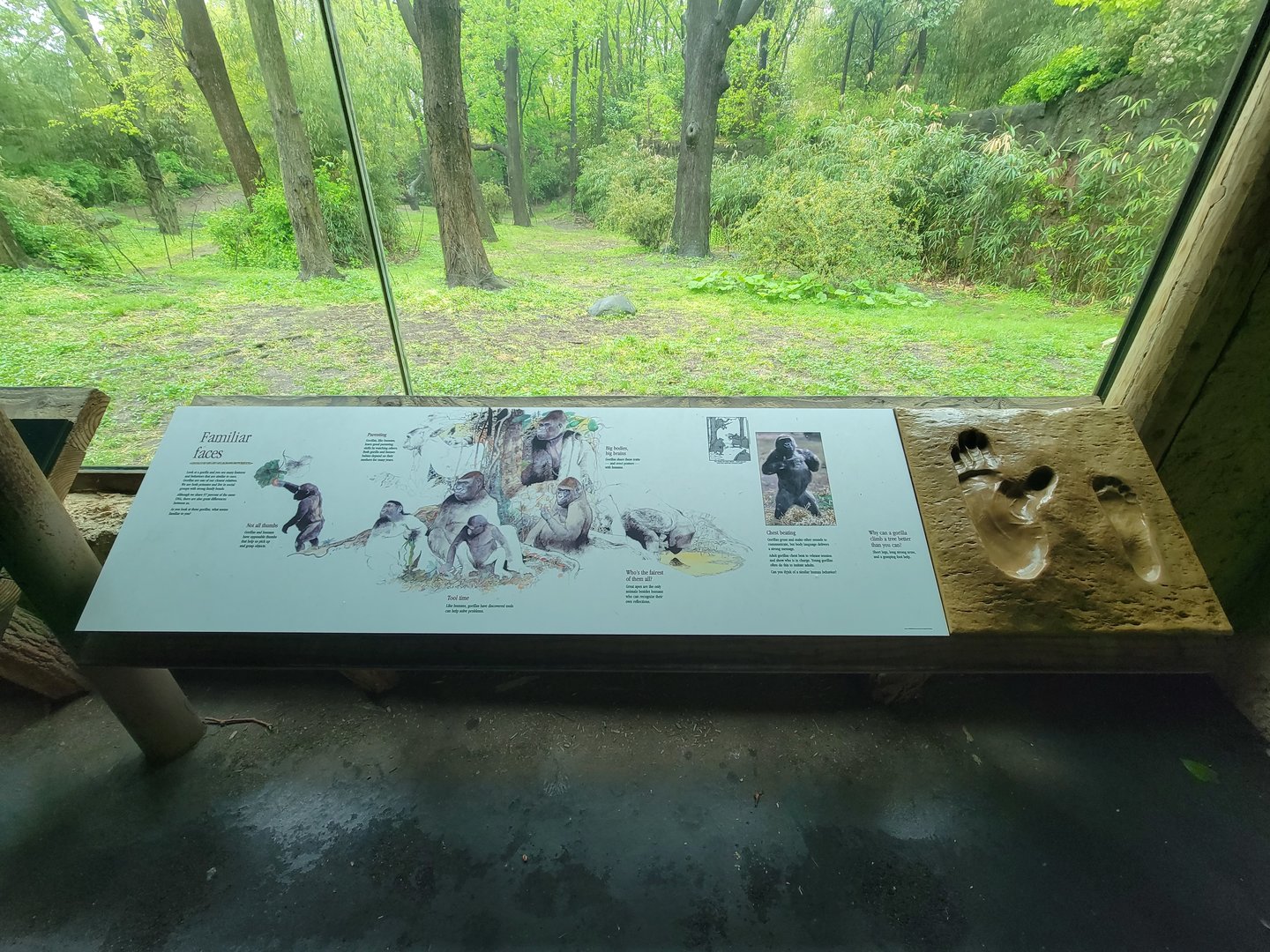 Bronx - Congo, signage in "Forest Edge View" (not part of the extra fee area)