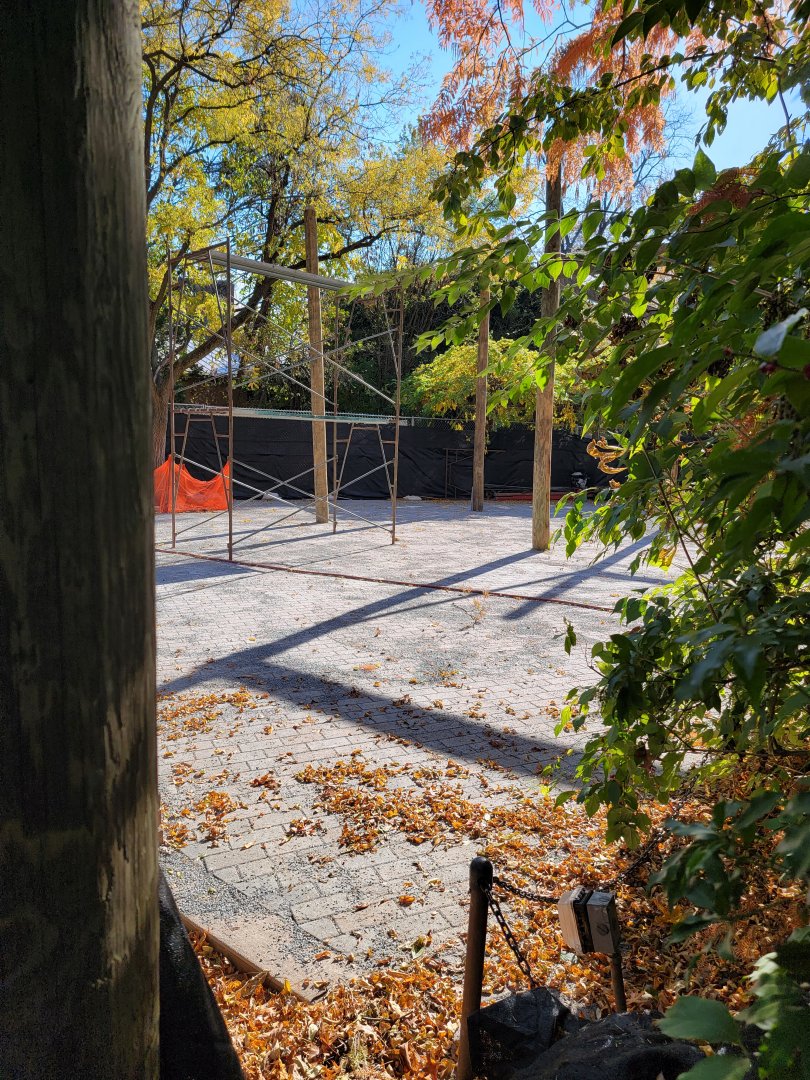 Bronx - Construction where camel rides were, early Dec 2021