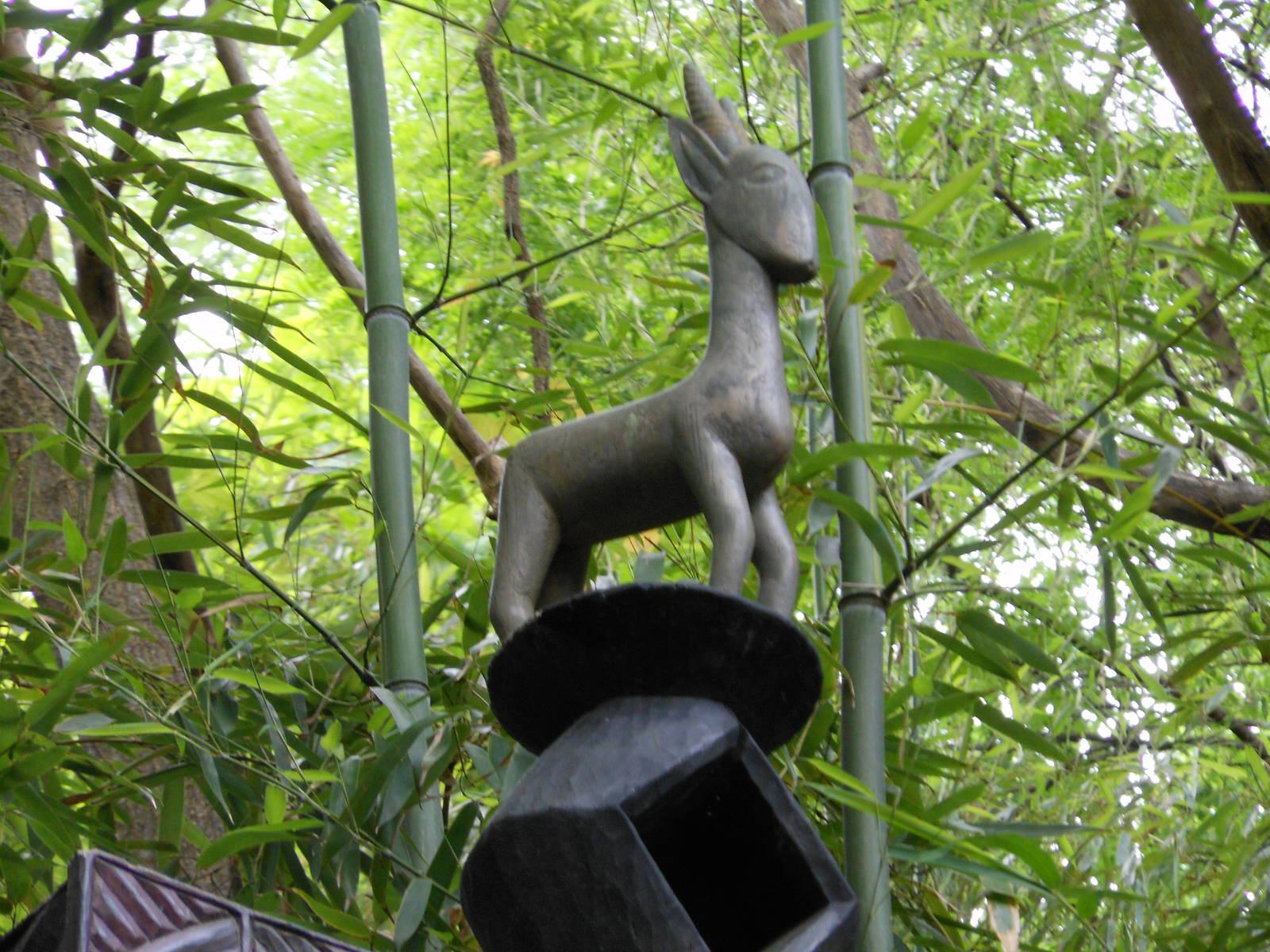 Bronx Zoo- Antelope Statue Atop Congo Gorilla Forest Sign