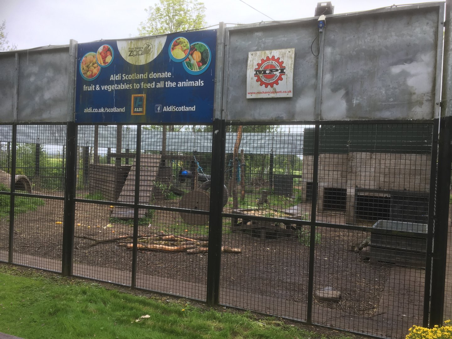 Brown bear holding area