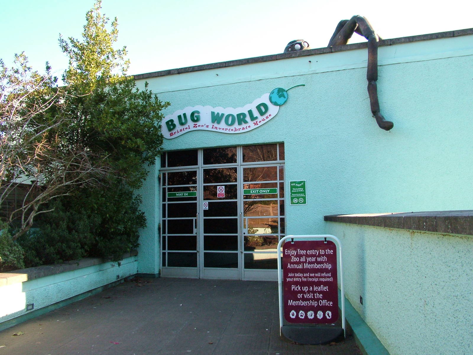 Bug World exterior at Bristol 19/12/09
