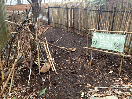 Build a Fort - Children's Garden area