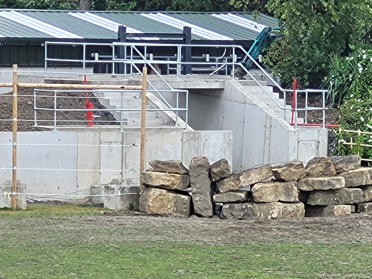 Building at back of rhino area