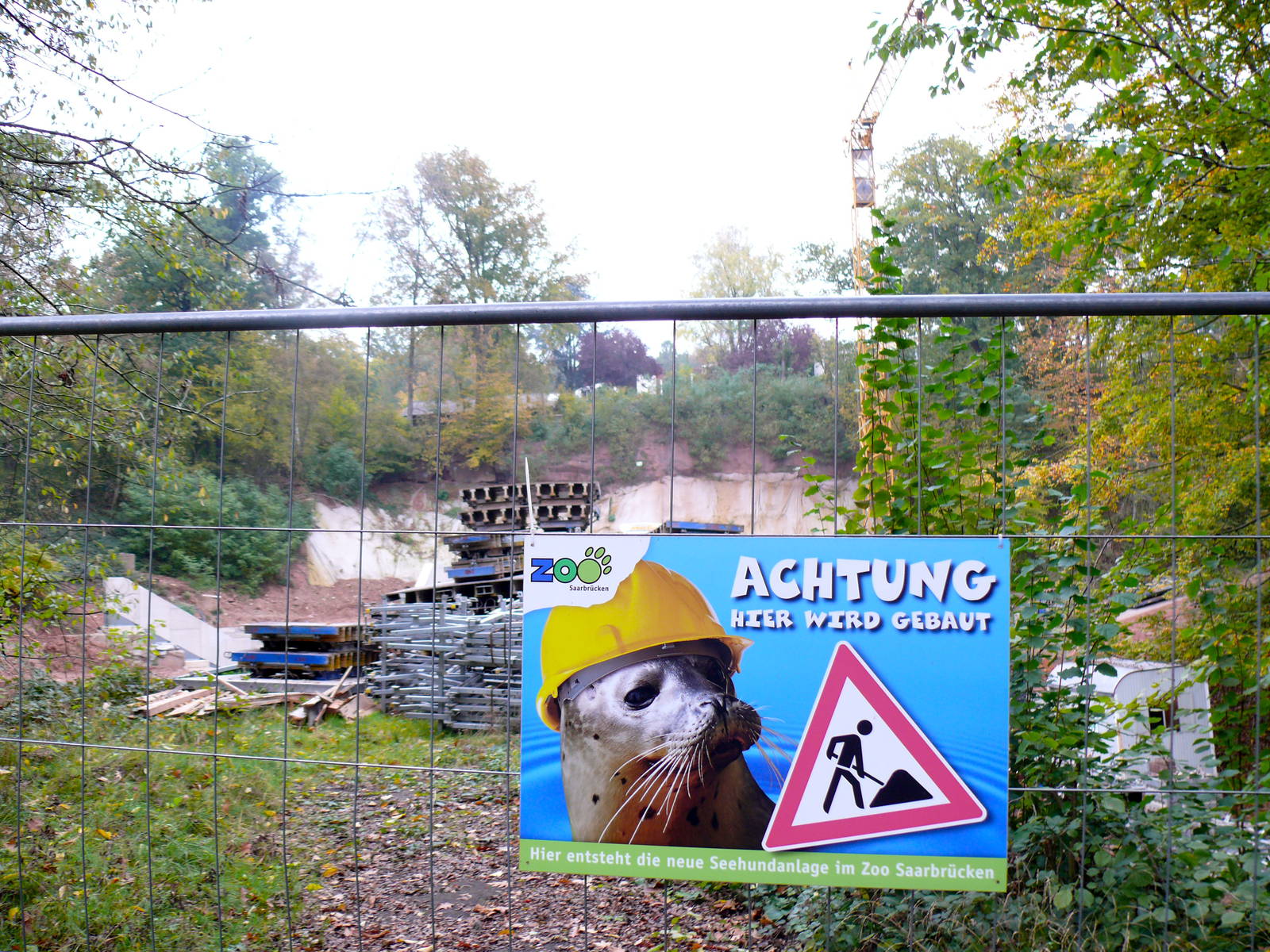 Building site of new seal pool