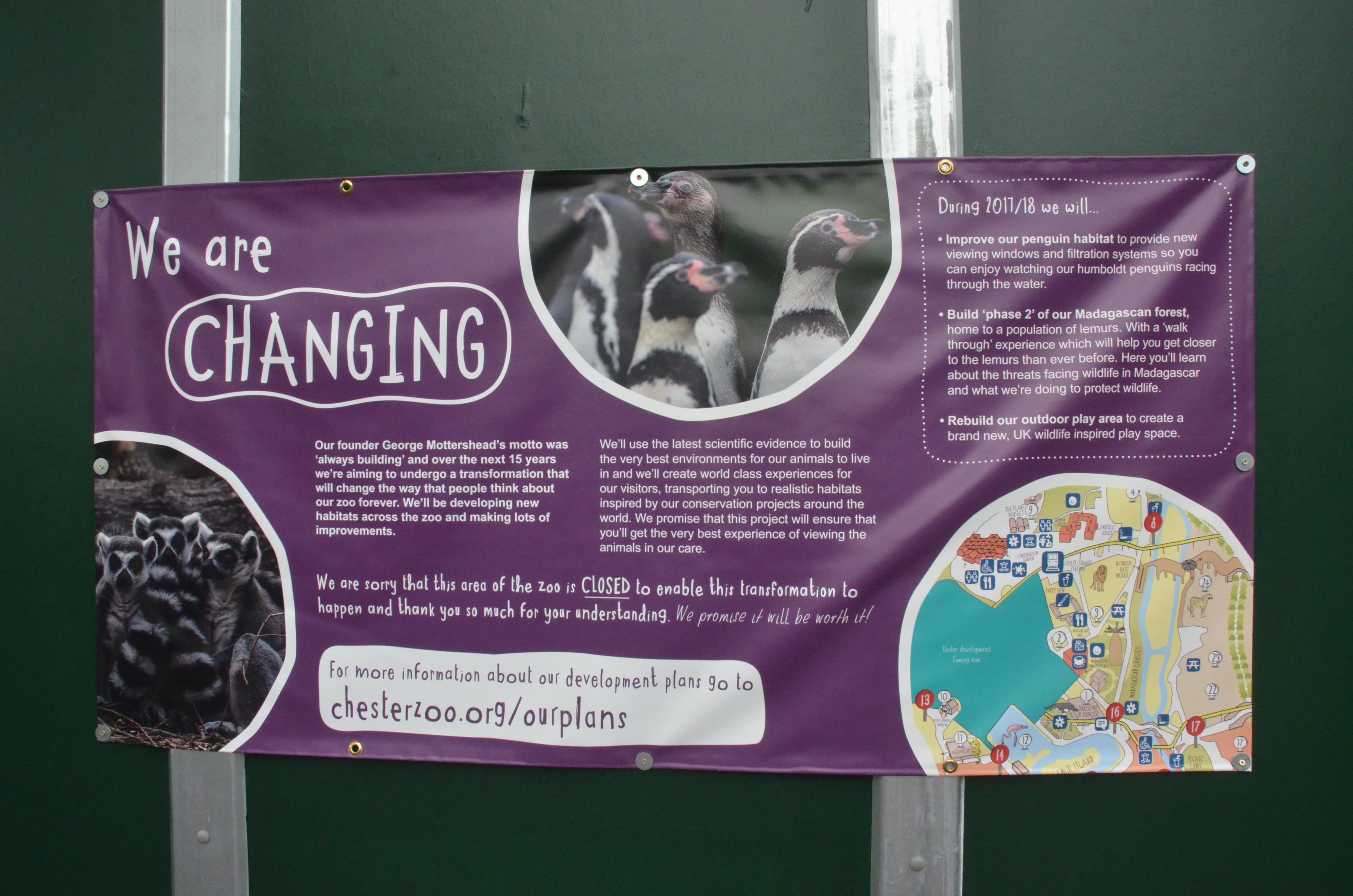 Building Work Signage at Chester, 30/09/17