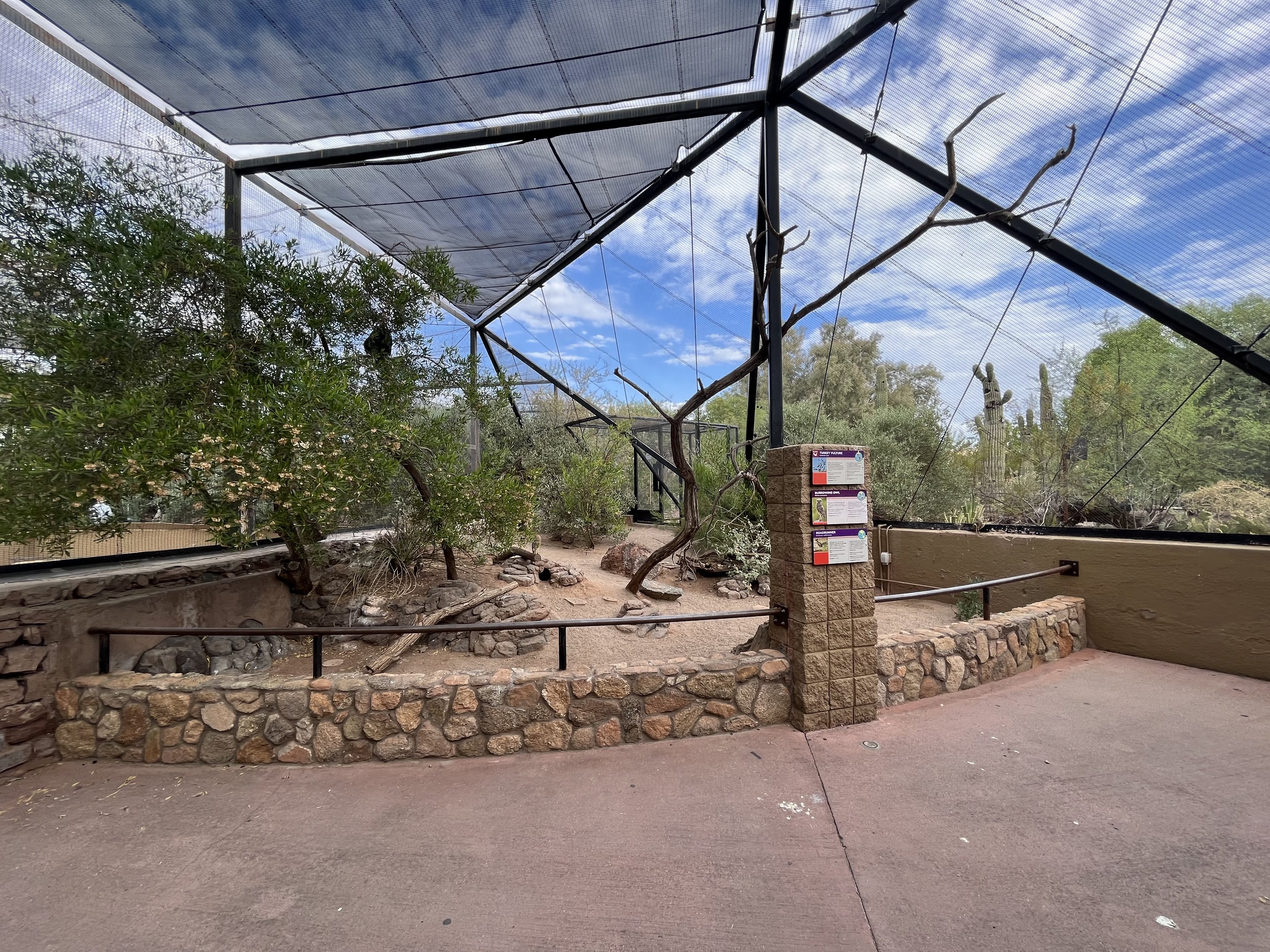Burrowing Owl/Roadrunner/Turkey Vulture Aviary