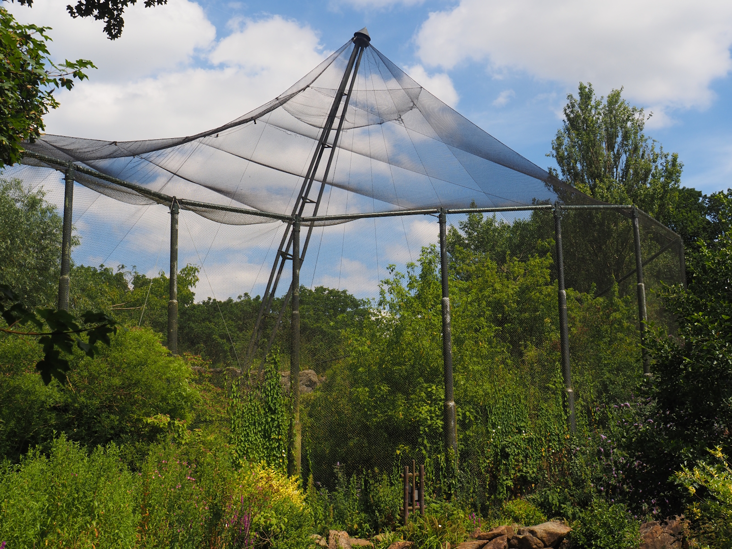 Burung Asia aviary, now closed former walk-through aviary, 2024-06-30
