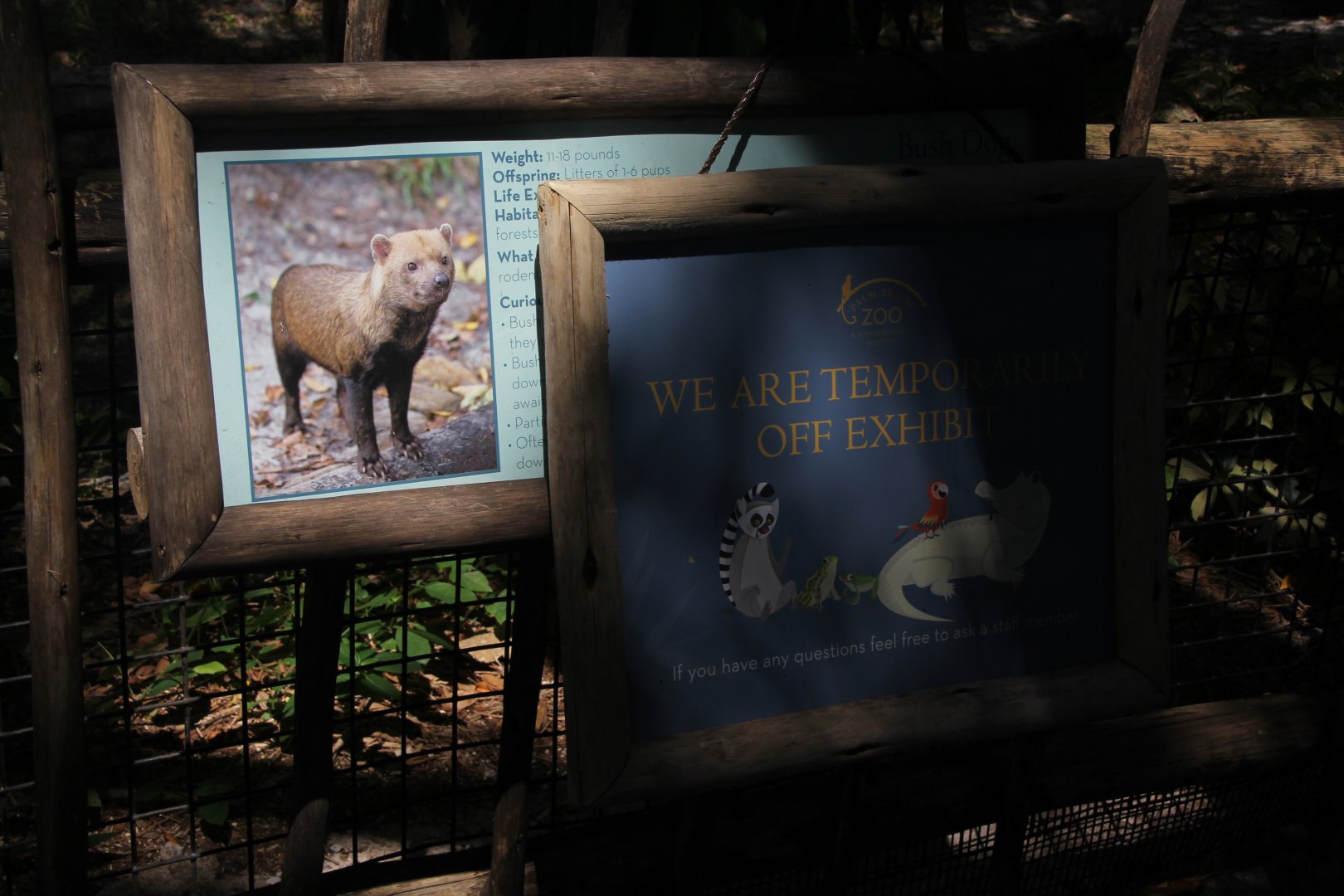 bush dog sign