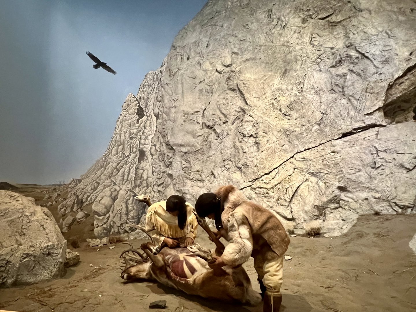 Butchering a Caribou