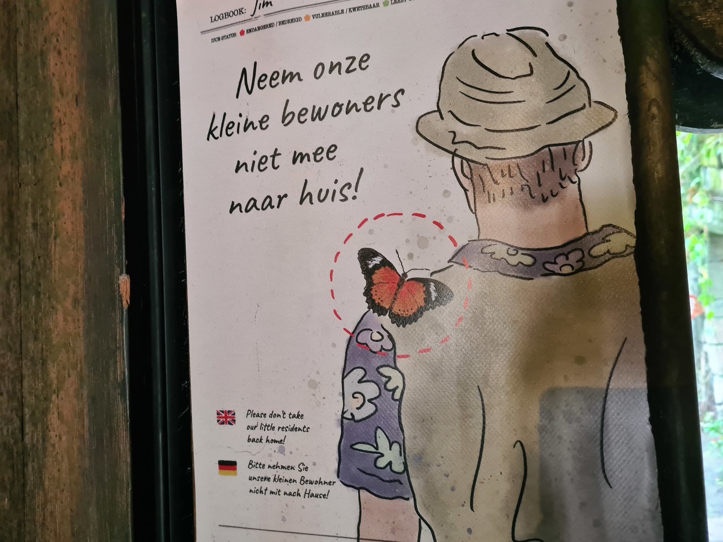 Butterfly temple - Signage