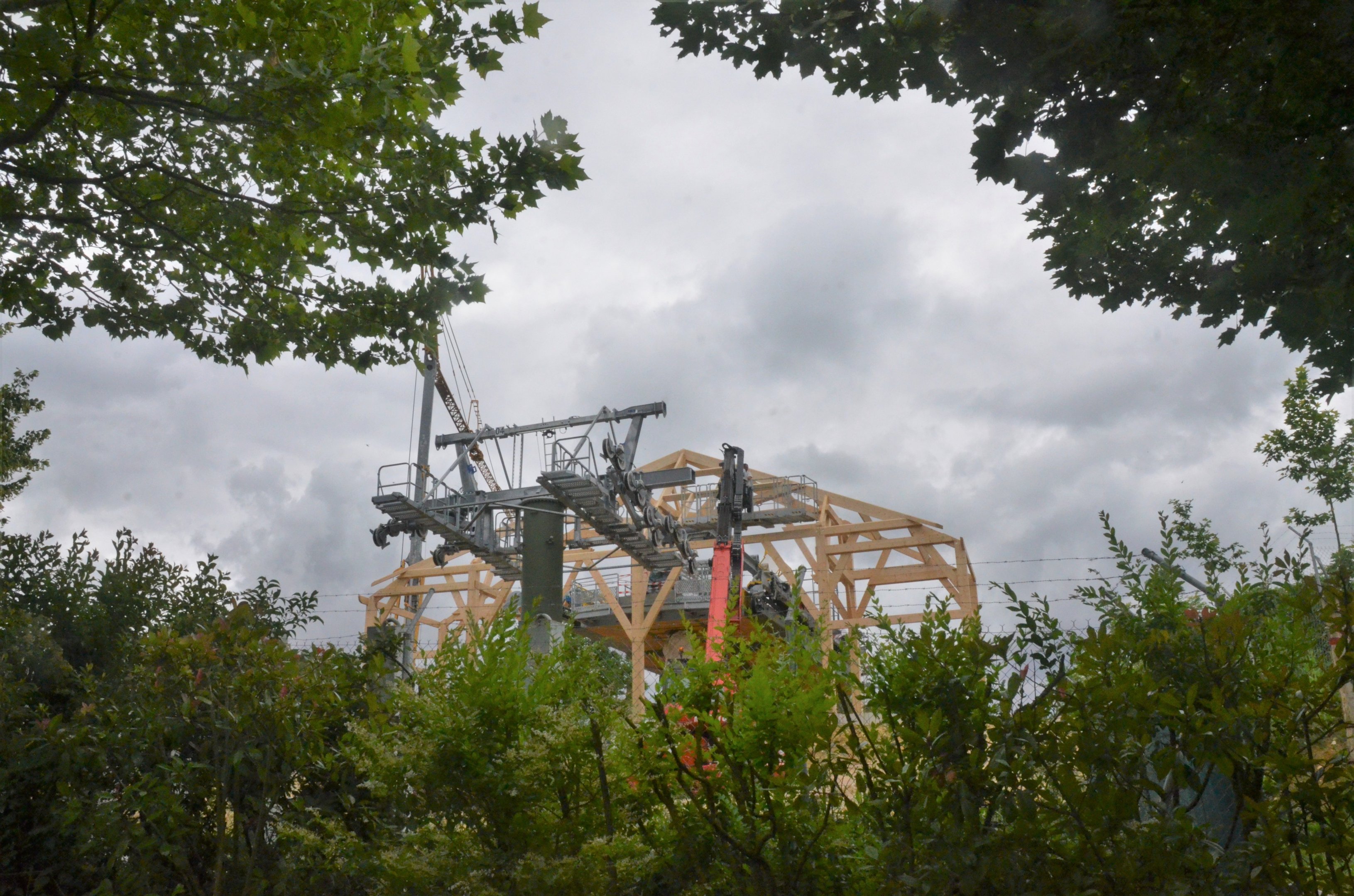 Cable Car Construction at Beauval, 12/06/18