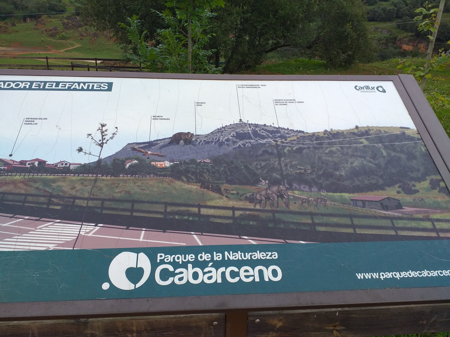Cable car map-Cabarceno (2019)
