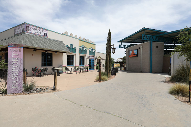 cafe and ampitheater