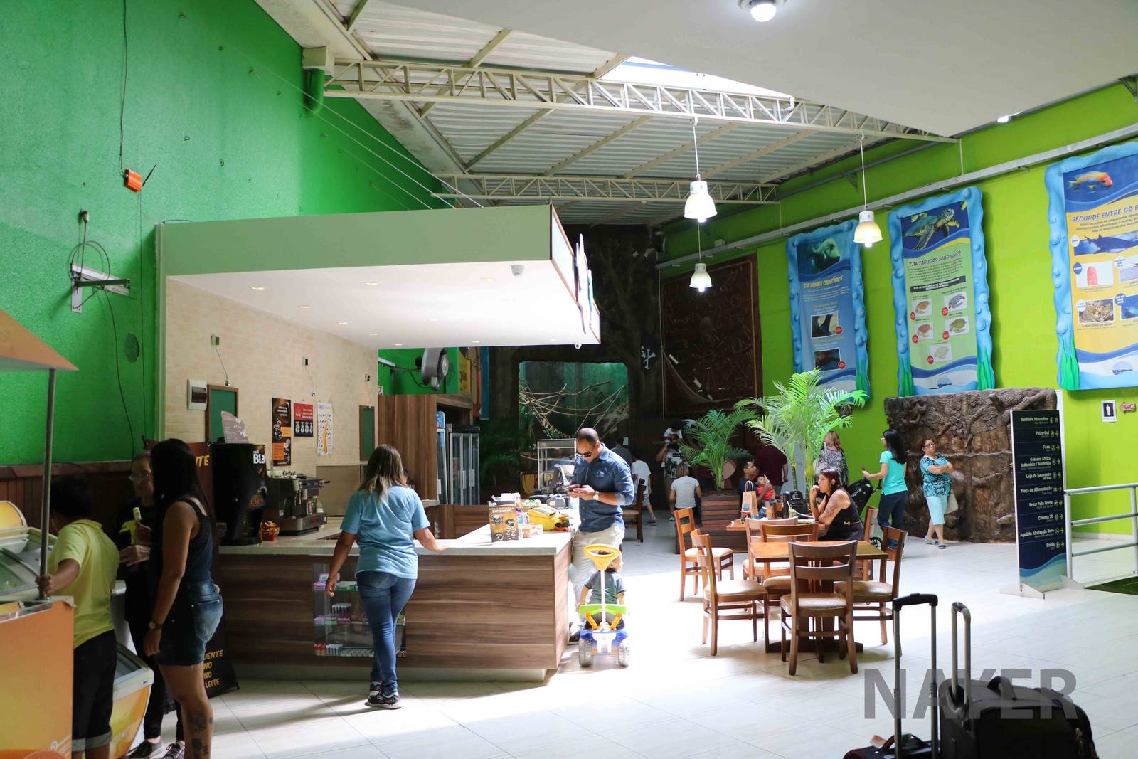 Cafe area, April 2016