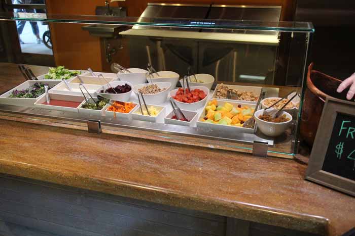 Cafe salad bar
