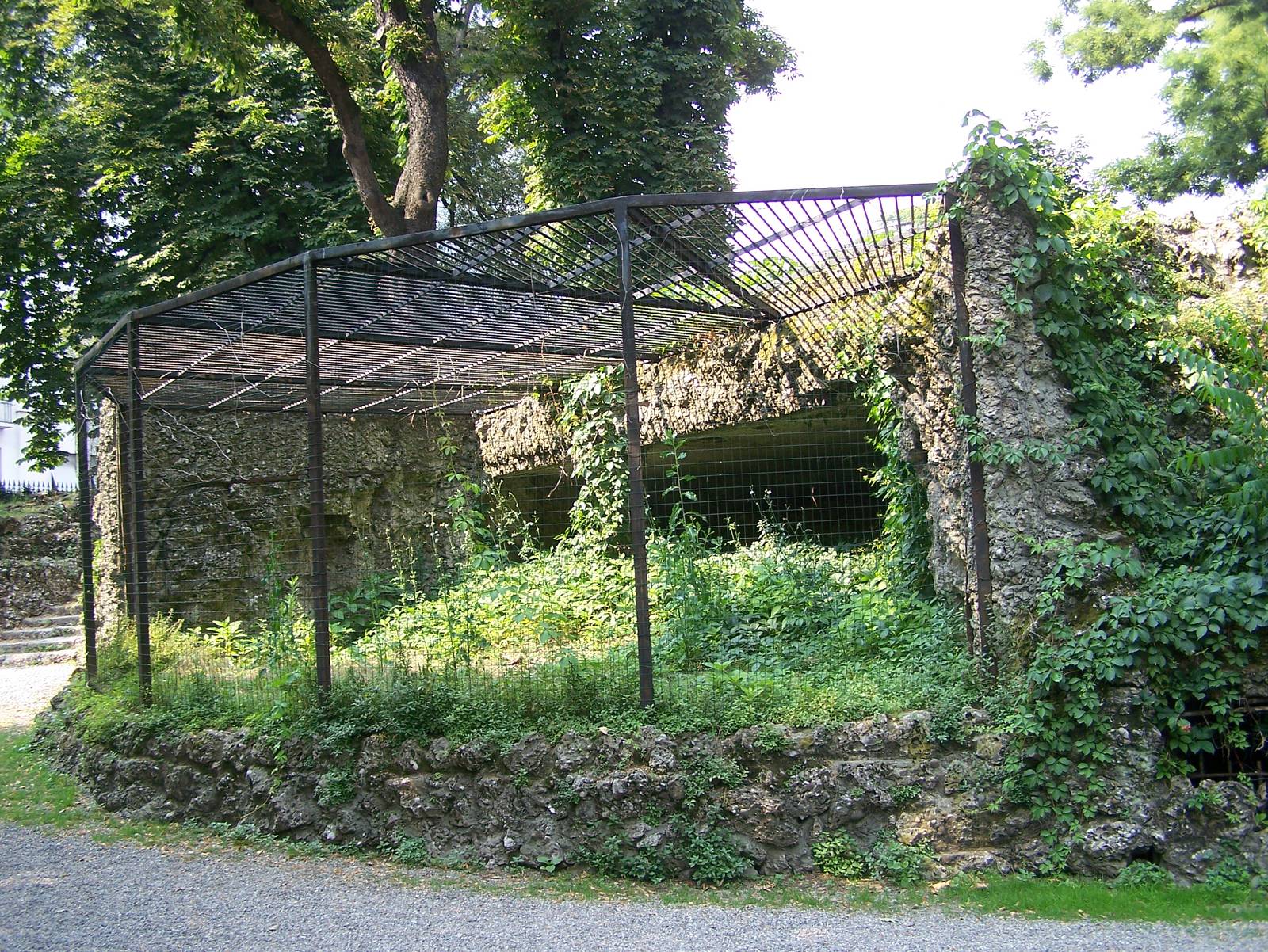 Cage in the old zoo