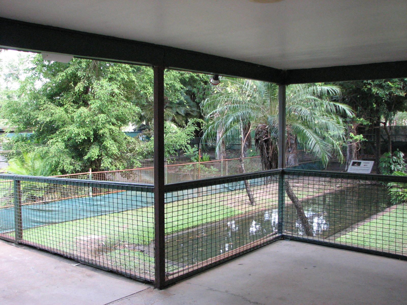 Cairns Tropical Zoo 2007 - Saltwater Crocodile enclosure