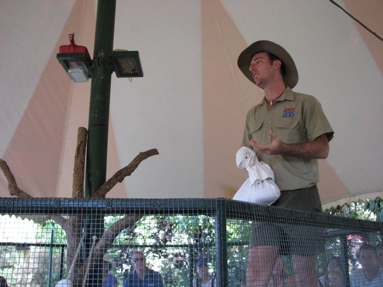 Cairns Tropical Zoo 2007 -Snake show