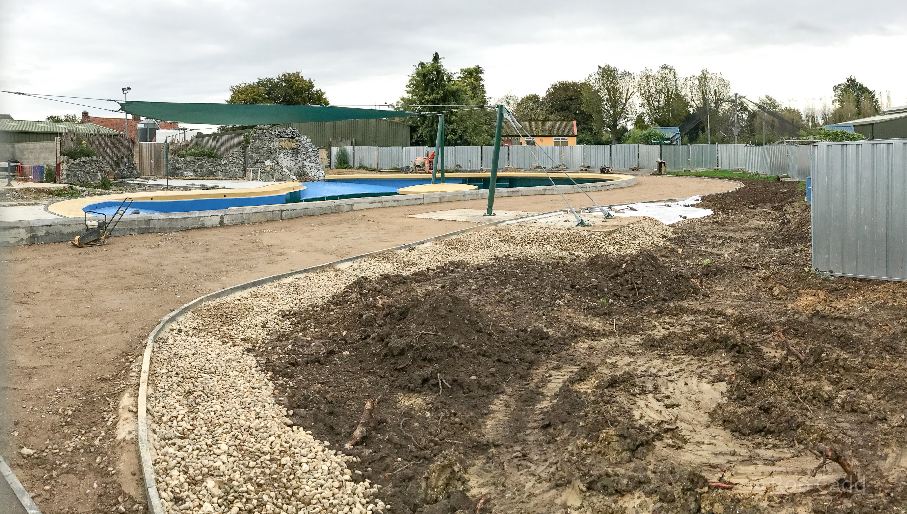 California sea lion (exhibit, construction progress) : Banham Zoo : 29 Sep 2017