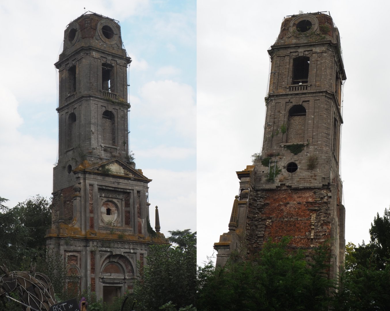 Cambron Abbey - Ruins of the old abbey tower, 2020-09-03