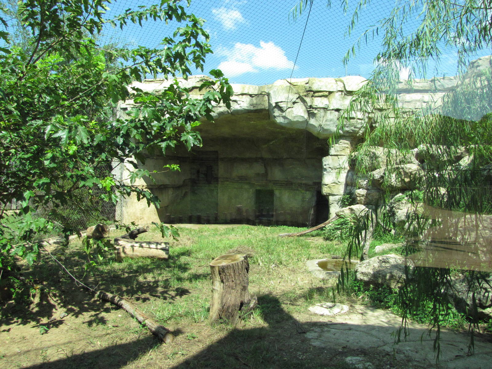 Cameron Park Zoo 2010 - Right part of the Cougar exhibit in Brazos River Co