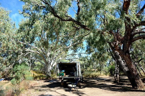 Camp site  by Coopers creek
