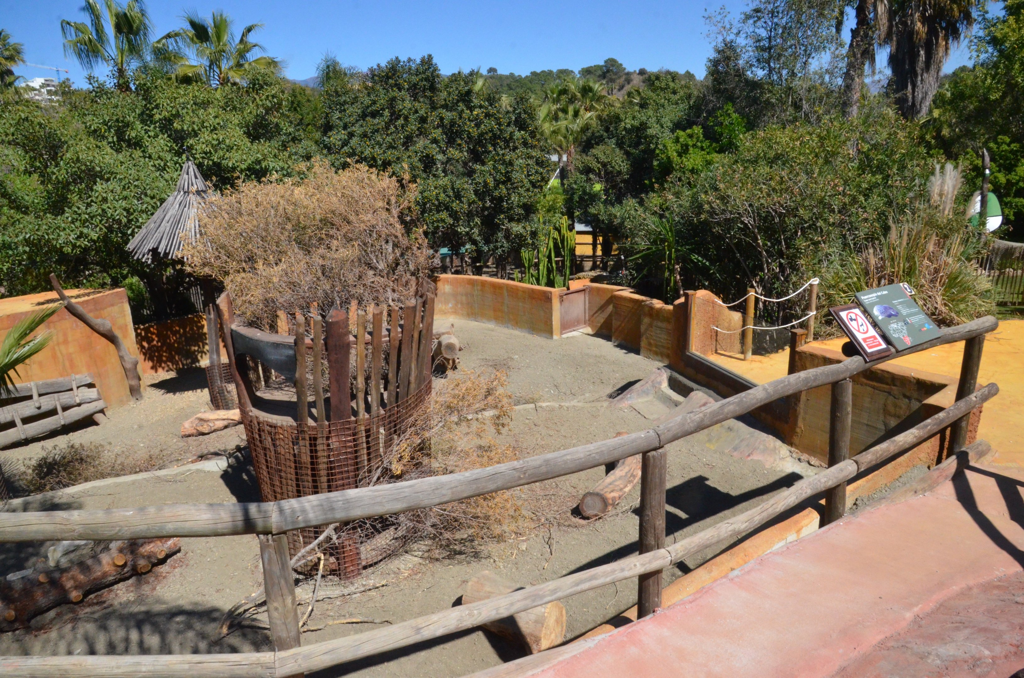 Cape Crested Porcupine Enclosure at Selwo Aventura, 13/03/19