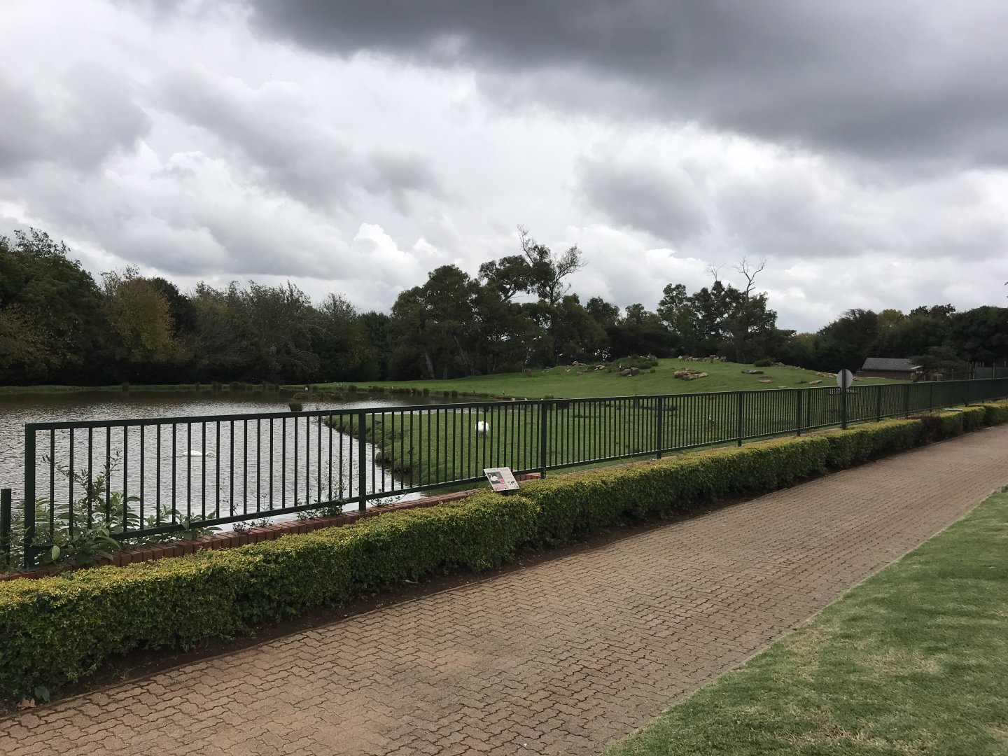Cape Eland and Waterbuck enclosure (Tragelaphus oryx oryx,	Kobus ellipsiprymnus ellipsiprymnus)