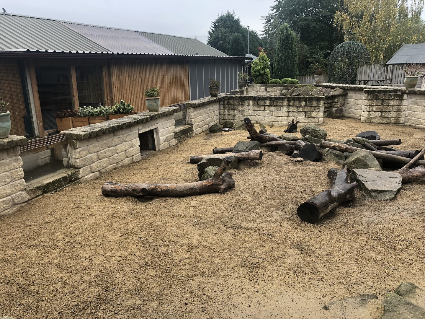 Cape Porcupine Enclosure at Ponderosa Zoo (October 2022)