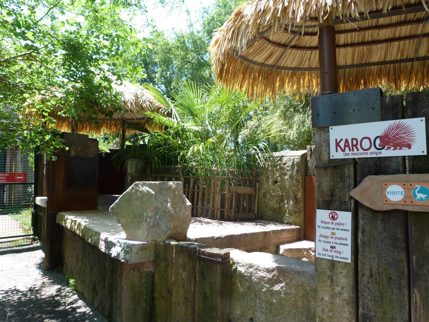 Cape porcupine exhibit -Zoo d'Asson (2025)