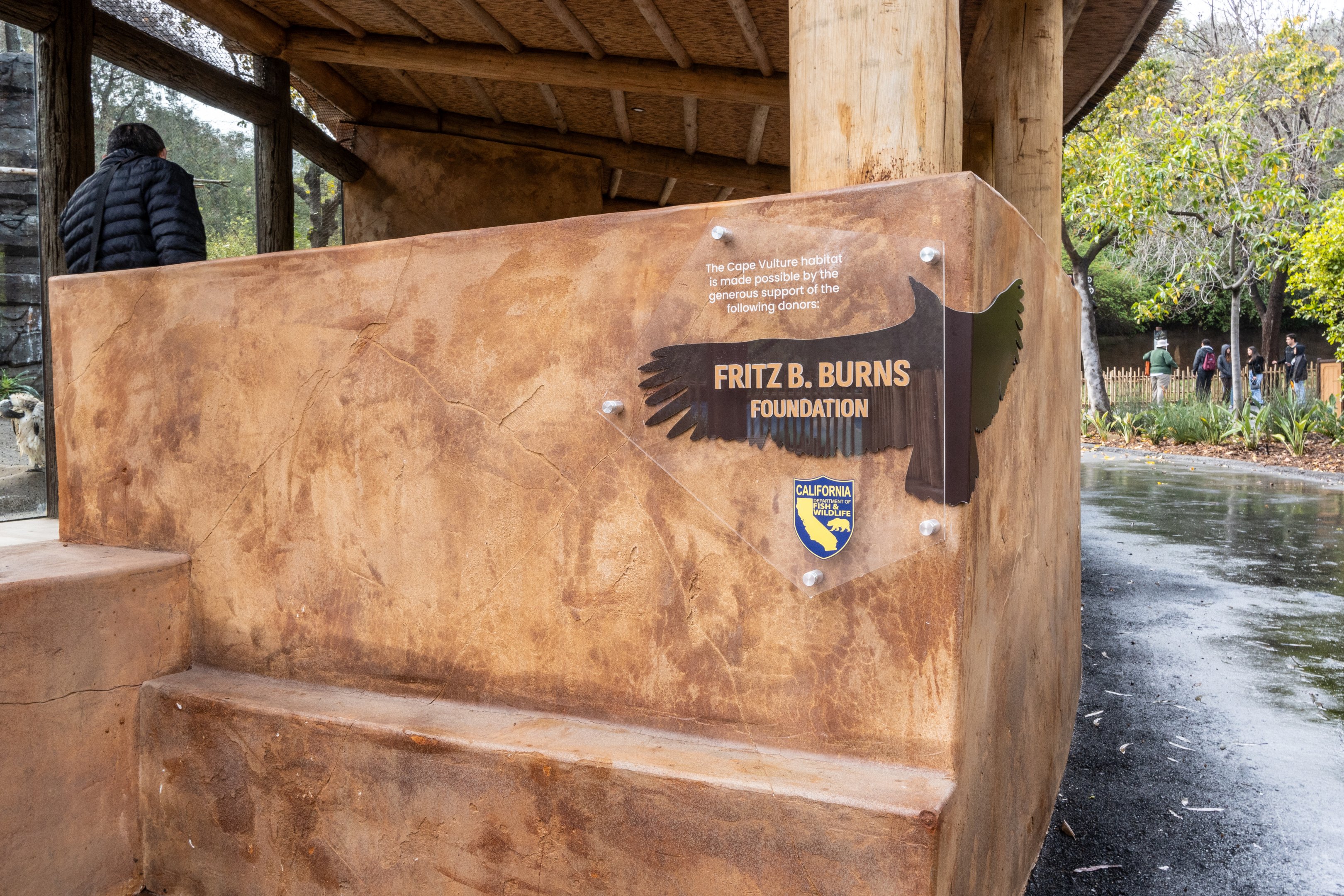 Cape Vulture Aviary - Participating donors plaque