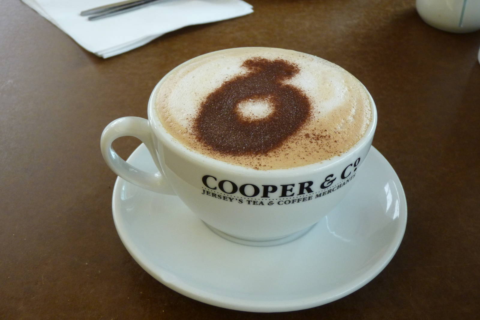 Cappuccino in Cafe Firefly, April 2013